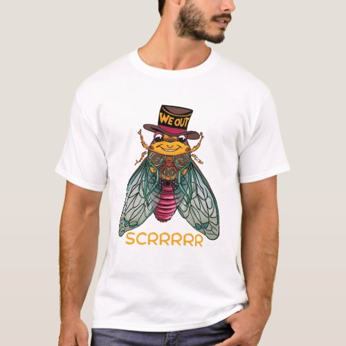 Cicada We Scream Funny Cicada T_Shirt