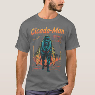 CicadaMan Survivor Ofhe Cicada Apocalypse Insect C T-Shirt