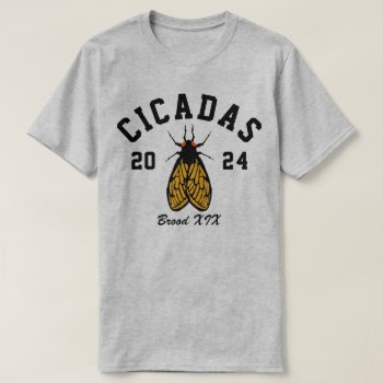 Cicadas 2024 College Style T-shirt by trendyteeshirts at Zazzle