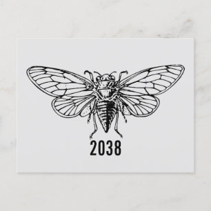 Cicadas 2038 postcard