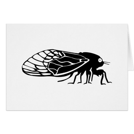 Cicadas - Cigales - Magicicadas - Summer Buzz Cards (Front Horizontal)