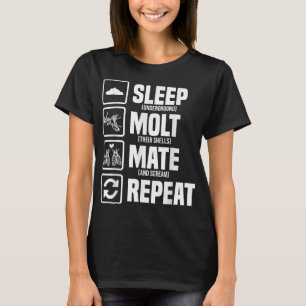 Cicadas Life Cycle Sleep Molt Mate Repeat Entomolo T-Shirt
