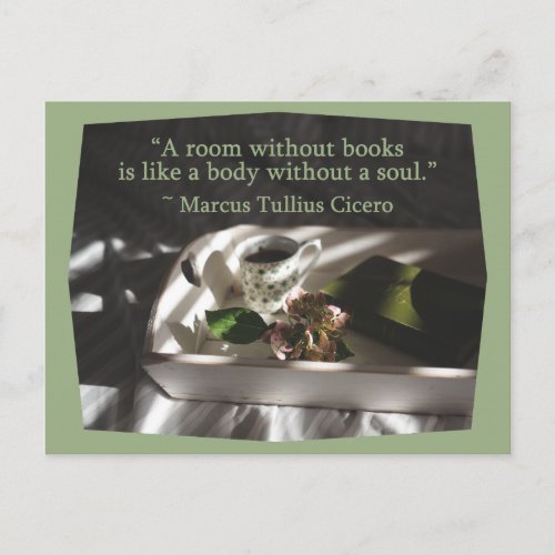 Cicero Book Quote Postcard