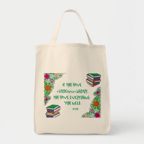 Cicero _ If you have a garden and library Tote Bag