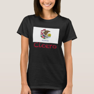 Cicero Illinois Flag USA Souvenir T-Shirt