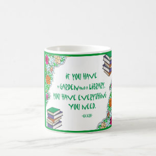Cicero's quote on libraries coffee mug