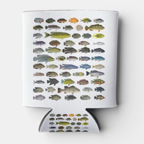 Cichlid Group Poster Can Cooler