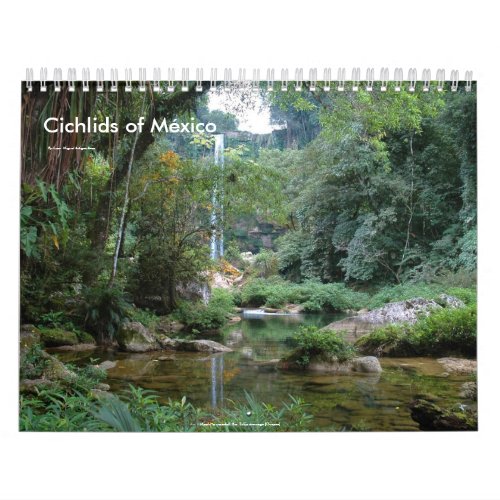 Cichlids of Mexico Calendar