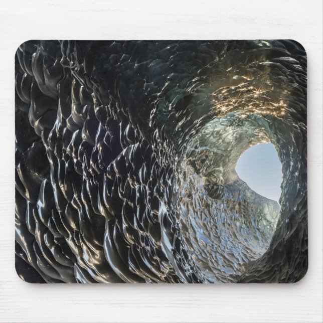 Cicular Opening In An Ice Cave Mouse Pad (Front)