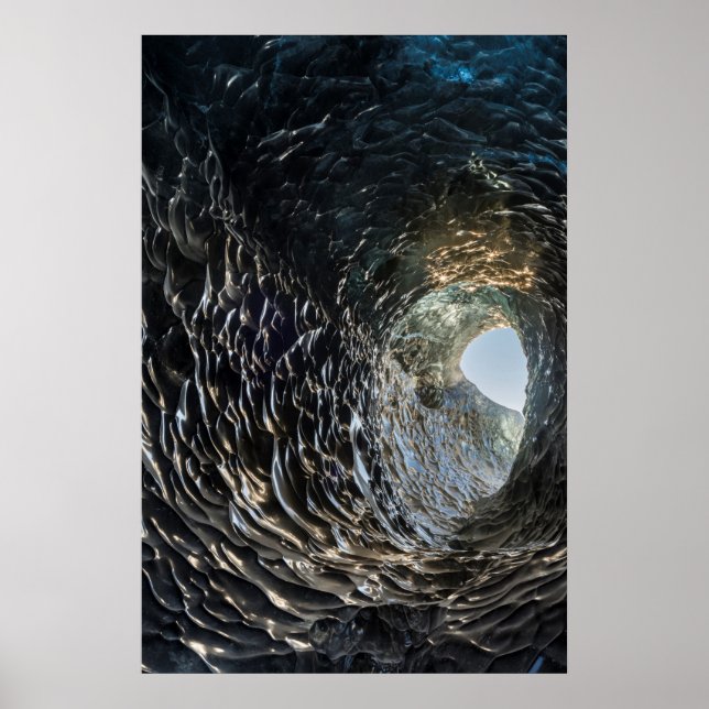 Cicular Opening In An Ice Cave Poster (Front)