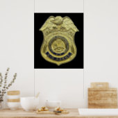 CID AGENT BADGE AMERICAN US USA Army Criminal Inve Poster (Kitchen)