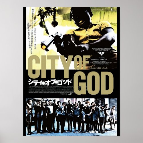 cidade de deus city of God japanese Poster