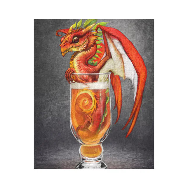 Cider Dragon 8x10 Canvas Print Zazzle