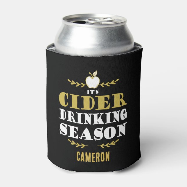 Cider Drinker Thanksgiving Holidays Can Cooler (Can Front)