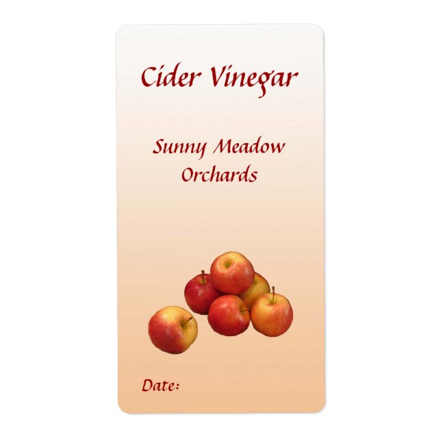 Cider Vinegar Labels