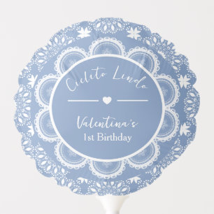 Cielito Lindo 1st Birthday Blue Balloon