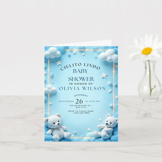 Cielito Lindo Baby Shower Invitation (Small Plant)