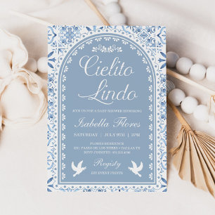 CIELITO LINDO Baby Shower Invitation, Papel Picado Invitation