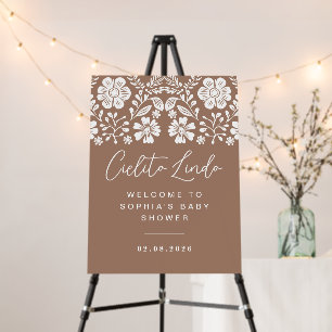 Cielito Lindo Baby Shower Terracotta Welcome Foam Board