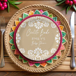 Cielito lindo beige Mexican fiesta baby shower Paper Plates<br><div class="desc">Cielito lindo beige Mexican baby shower monogrammed customized paper plates template,   white and beige gender neutral baby shower personalized paper plates,  talavera baby shower monogrammed paper plates,  Mexican baby shower personalized table decor gender neutral baby shower paper plates papel picado plates fiesta bebe Mexican fiesta tableware personalized table decor</div>