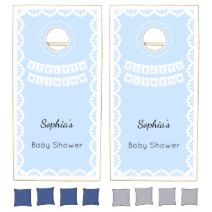 Cielito Lindo Blue Baby Shower Cornhole Set