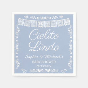 Cielito Lindo Blue Baby Shower Napkins