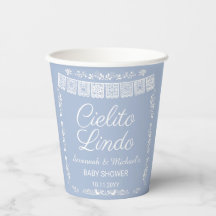 Cielito Lindo Blue Papel Picado Baby Shower 