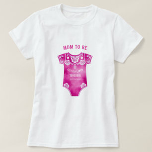 Cielito Lindo bodysuit girl baby shower Mom To Be