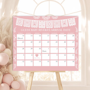 Cielito Lindo Guess the due Date calendar Poster