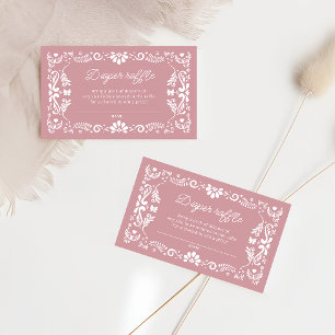 Cielito Lindo Mexican Baby Shower Diaper Raffle Enclosure Card