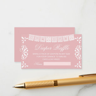 Cielito Lindo Mexican Baby Shower Diaper Raffle Enclosure Card