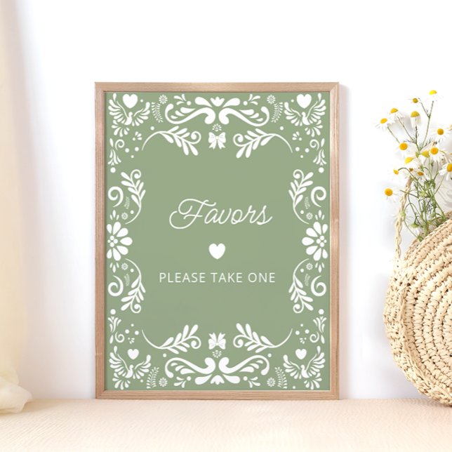 Cielito Lindo Mexican Baby Shower Favors Poster (Creator Uploaded)