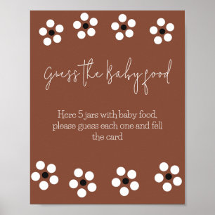 Cielito Lindo Mexican Baby Shower Guess Game Poster