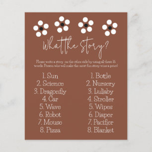 Cielito Lindo Mexican Baby Shower Story Game Card