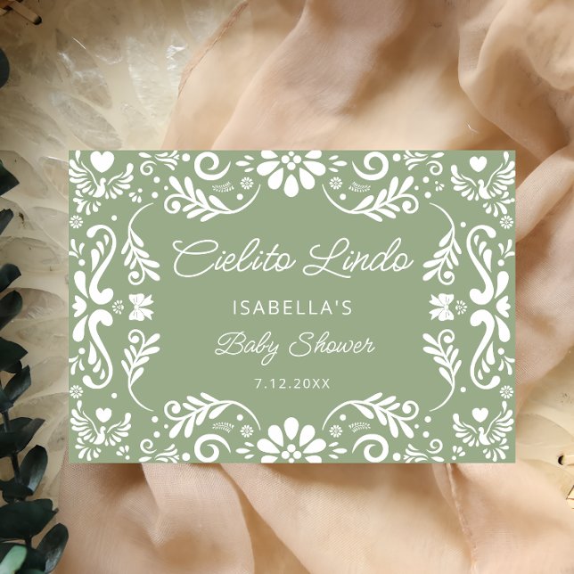 Cielito Lindo Mexican Baby Shower Thank You  Card (Creator Uploaded)
