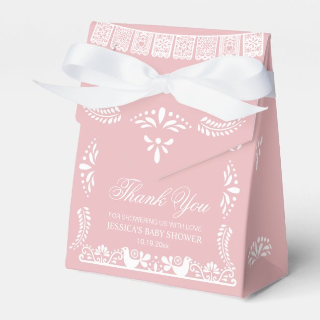 Cielito Lindo Mexican Baby Shower Thank You Favor Boxes (Front Side)