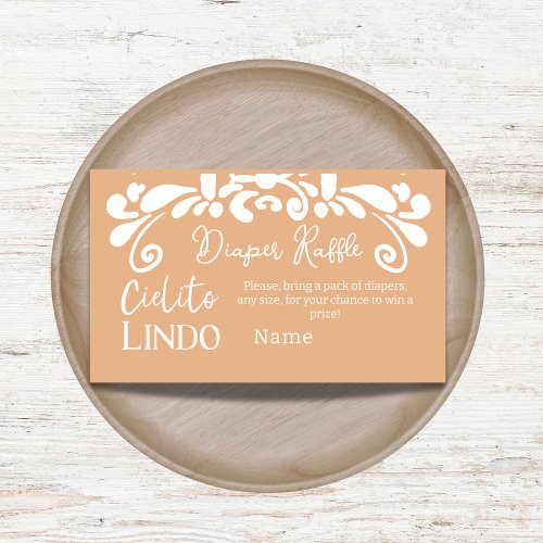 Cielito Lindo Mexican Fiesta Neutral Baby Shower  Enclosure Card