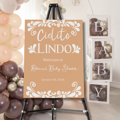 Cielito Lindo Mexican Fiesta Neutral Baby Shower Foam Board