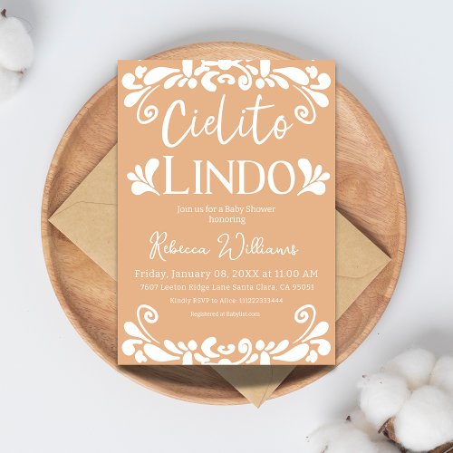 Cielito Lindo Mexican Fiesta Neutral Baby Shower Invitation