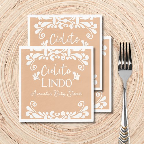 Cielito Lindo Mexican Fiesta Neutral Baby Shower Napkins