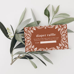 Cielito Lindo Mexican Papel Picado Diaper Raffle Enclosure Card