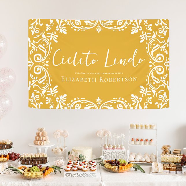 Cielito Lindo Mexican Papel Picado Talavera Banner (Creator Uploaded)