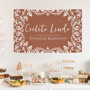 Cielito Lindo Mexican Papel Picado Talavera Banner