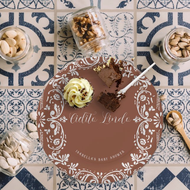 Cielito Lindo Mexican Papel Picado Talavera  Paper Plates (Creator Uploaded)