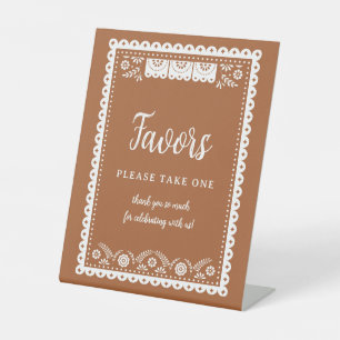 Cielito Lindo Mexican Theme Favors Pedestal Sign