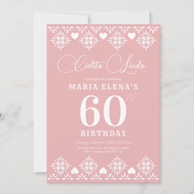 Cielito Lindo Milestone Birthday Party Invitation (Front)