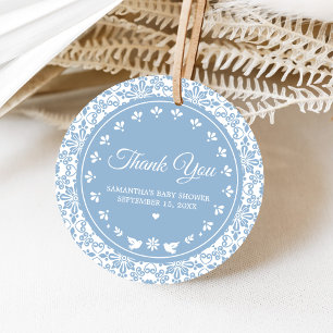 Cielito Lindo Papel Picado Baby Shower Favor Tags
