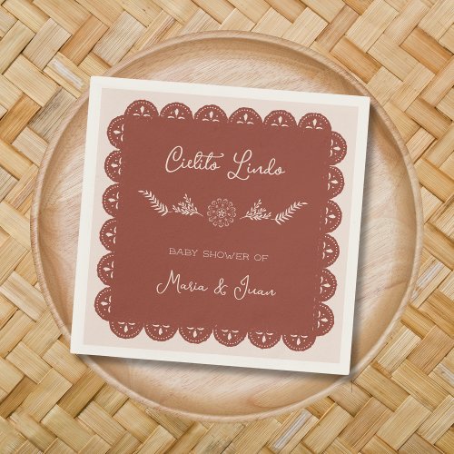 Cielito Lindo Papel Picado Baby Shower Welcome Napkins