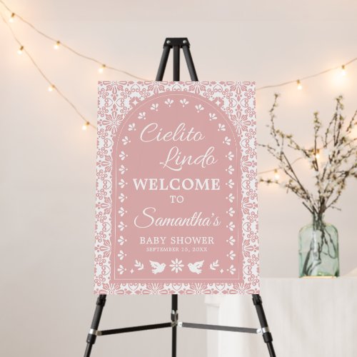 Cielito Lindo Papel Picado Shower Welcome Sign