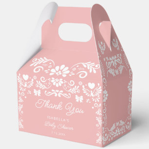 Cielito Lindo Pink Baby Shower Favor Boxes